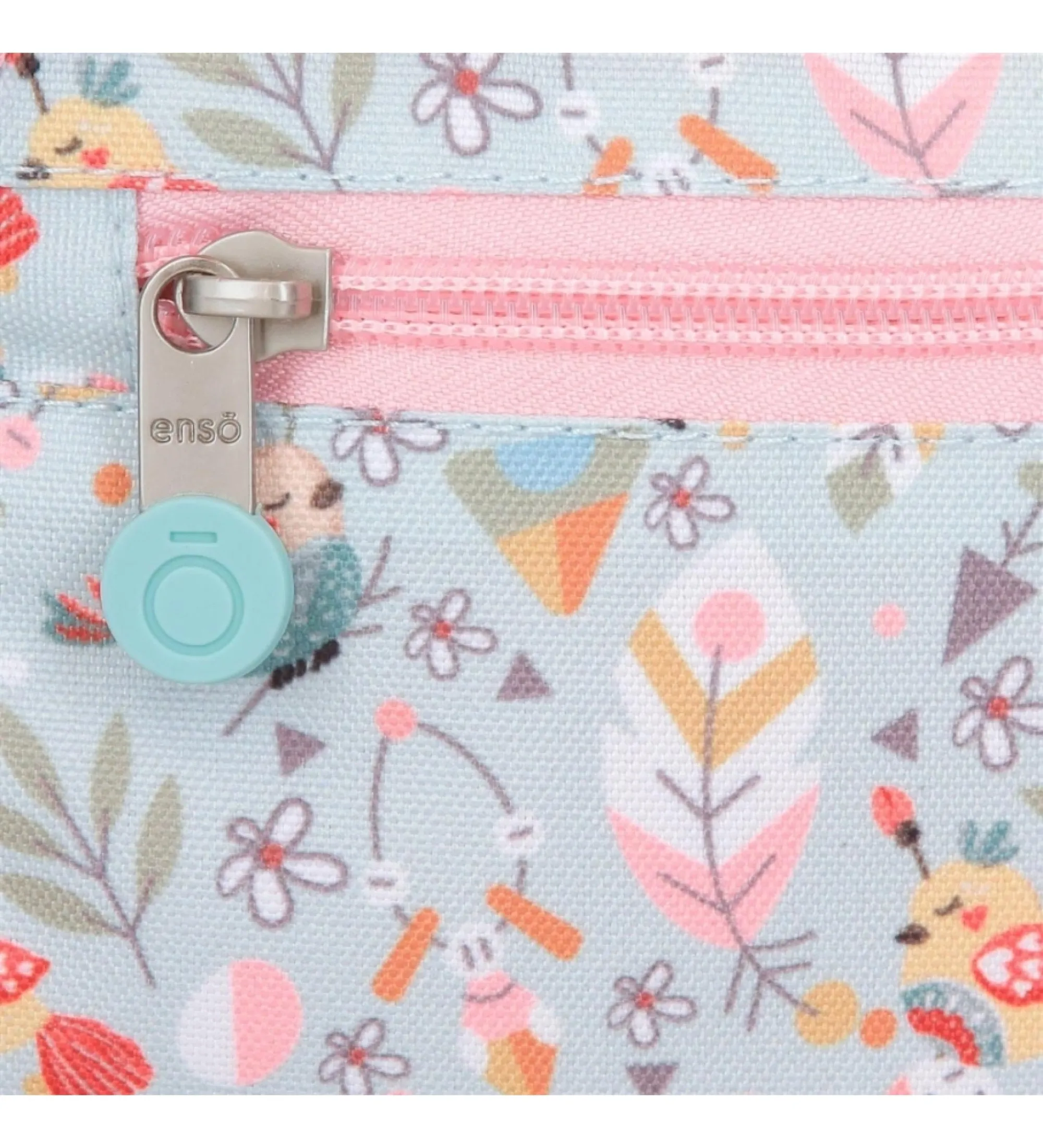 Mochila porta ordenador Tropical love dos compartimentos rosa