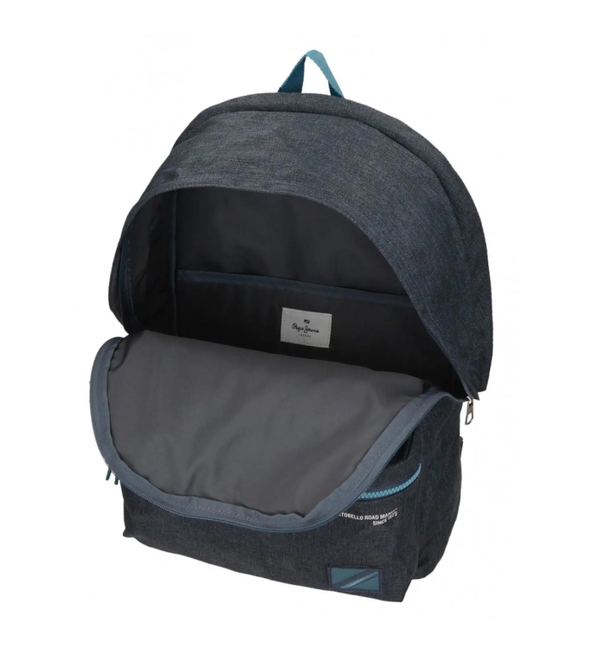 Mochila portaordenador Edmon dos compartimentos con carro marino