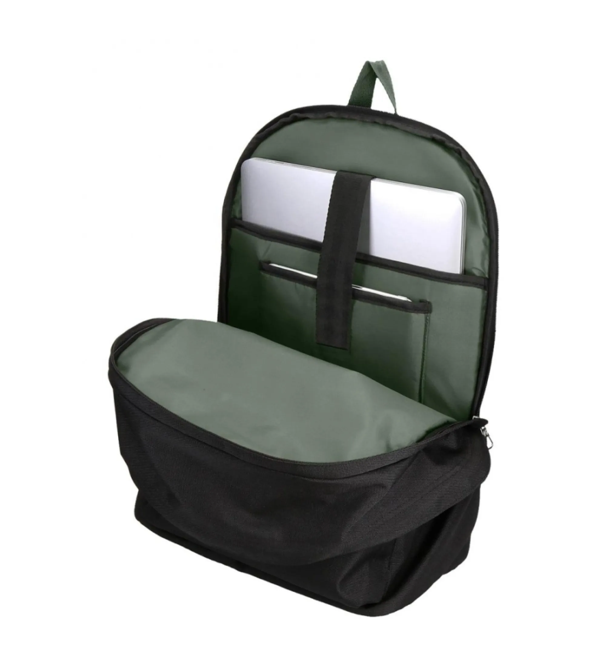 Mochila portaordenador Pepe Jeans Alton dos compartimentos adaptable a carro negro
