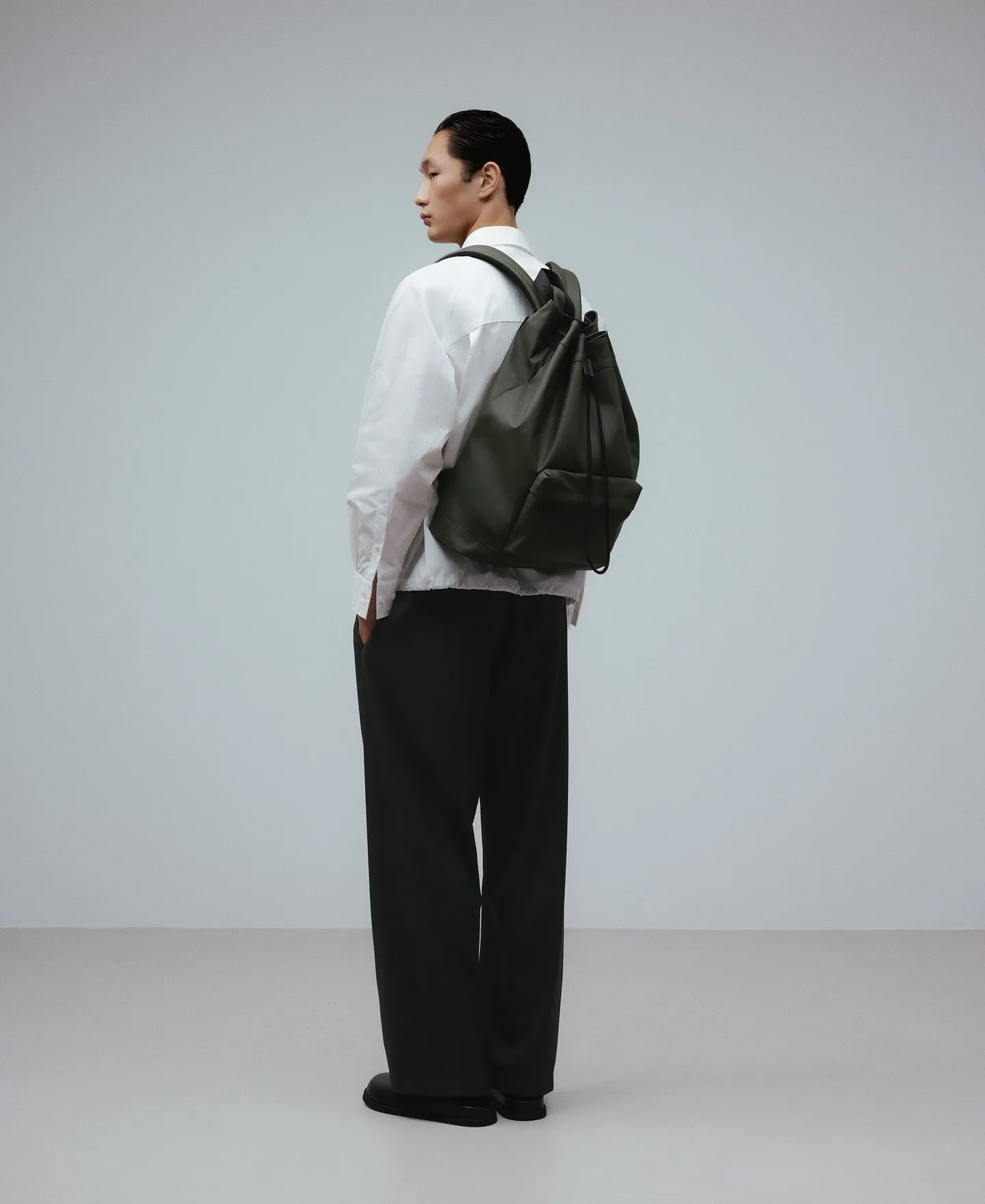 Mochila saco poliéster reciclado hombre