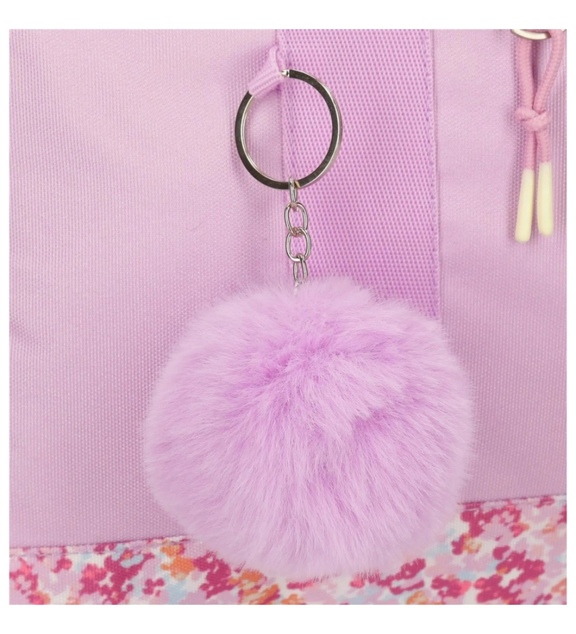 Mochila Sandra dos compartimentos 45 cm adaptable a carro rosa