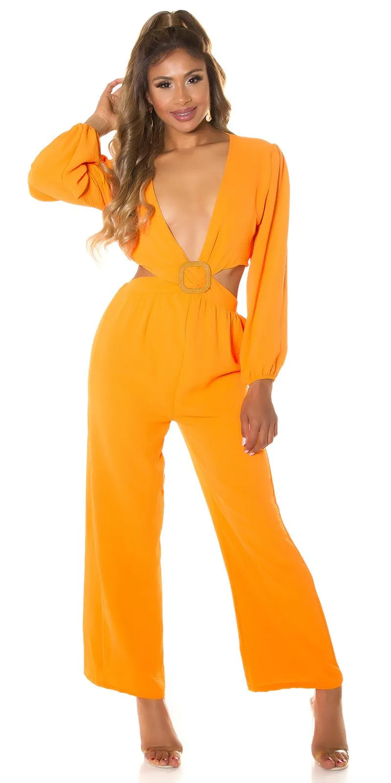 Mono con recortes Naranja