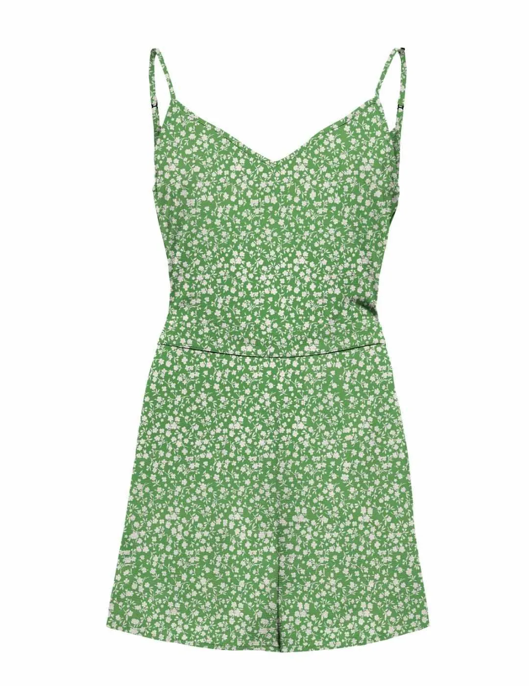 Mono Only Nova corto de flores verde para mujer