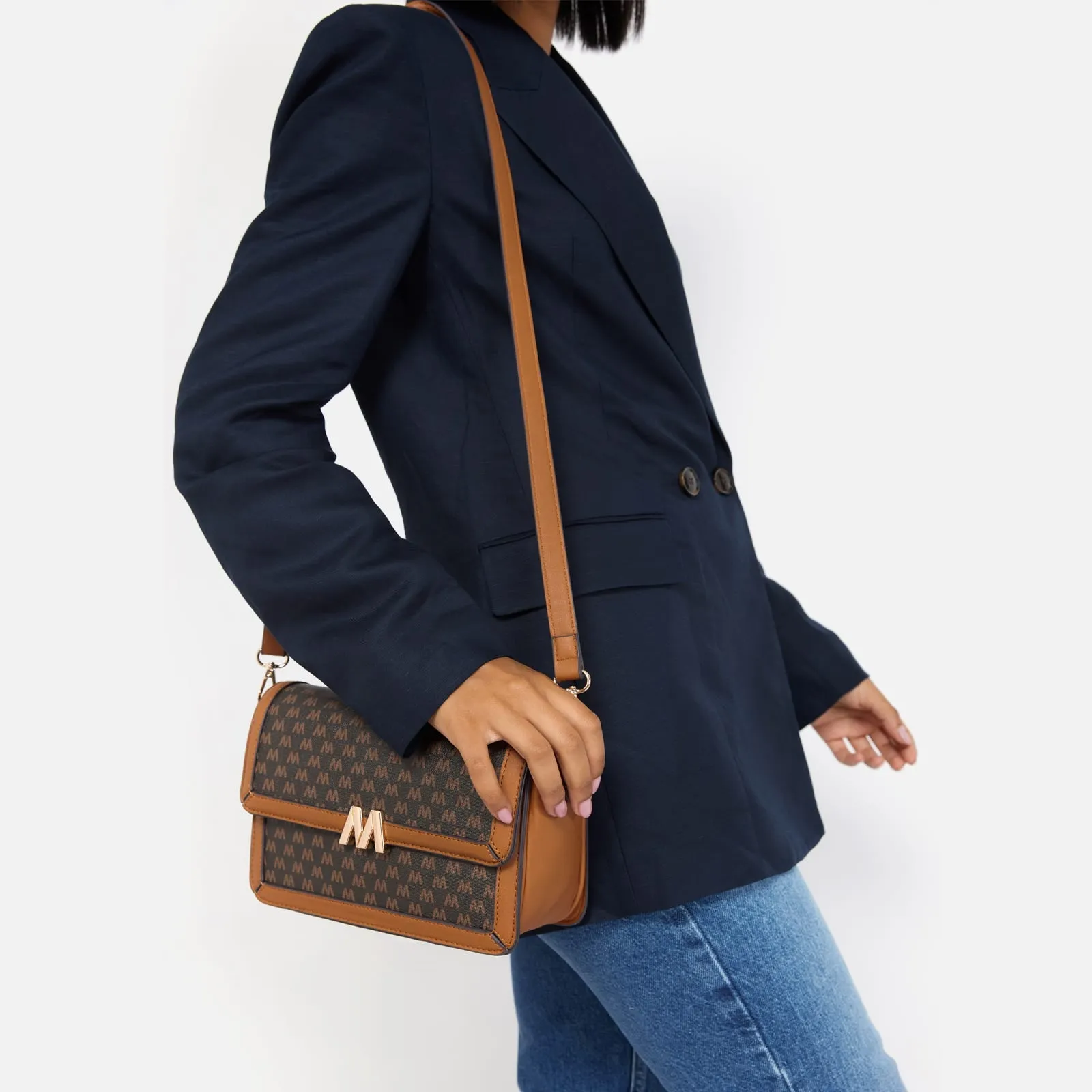 Monograma bolso bandolera pequeo estampado monogram