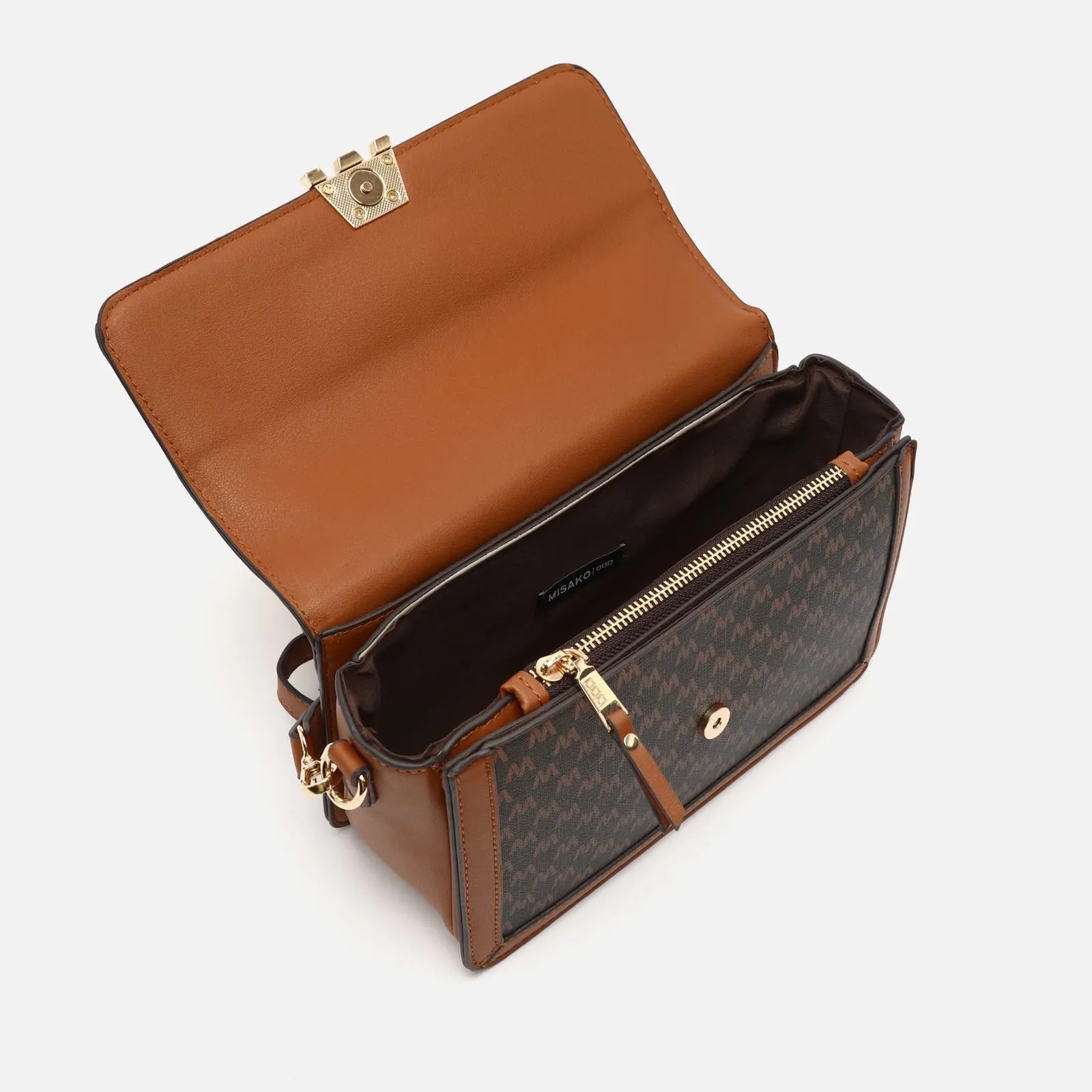 Monograma bolso bandolera pequeo estampado monogram