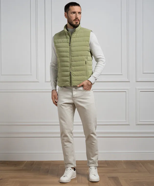 MooRER CALAF green down vest