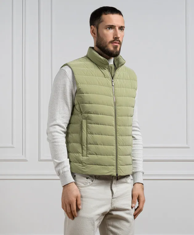 MooRER CALAF green down vest