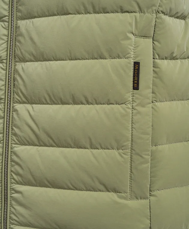 MooRER CALAF green down vest