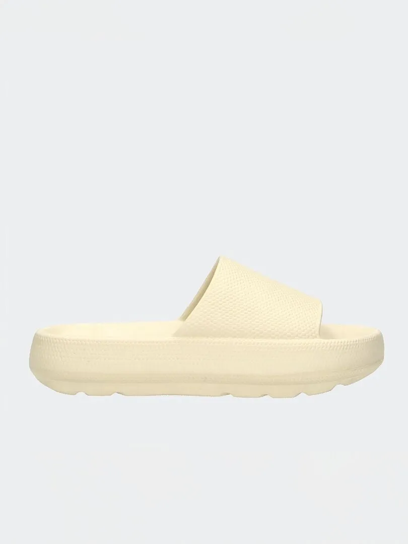 MULES CON SUELA GRUESA  BEIGE