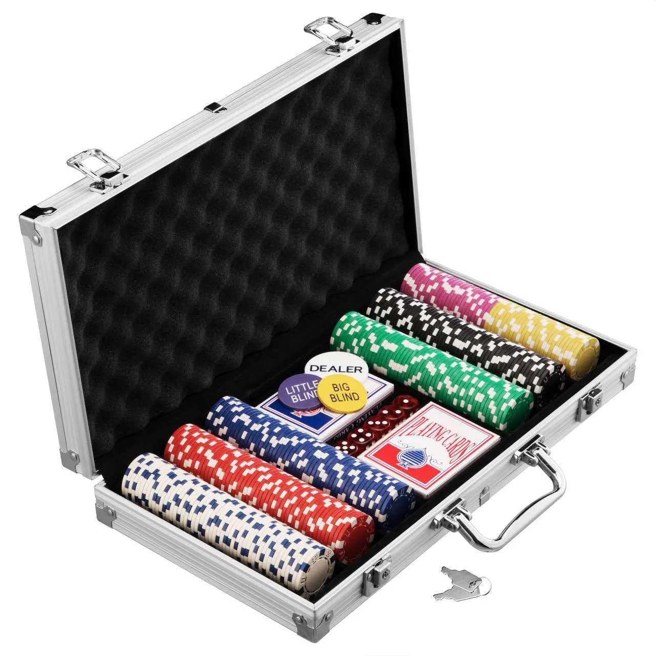 MUWO "ALL IN" ESTUCHE DE PóQUERCONJUNTO CON 300 FICHAS