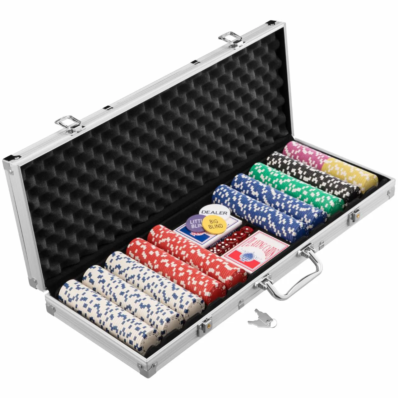 MUWO "ALL IN" ESTUCHE DE PóQUERCONJUNTO CON 500 FICHAS