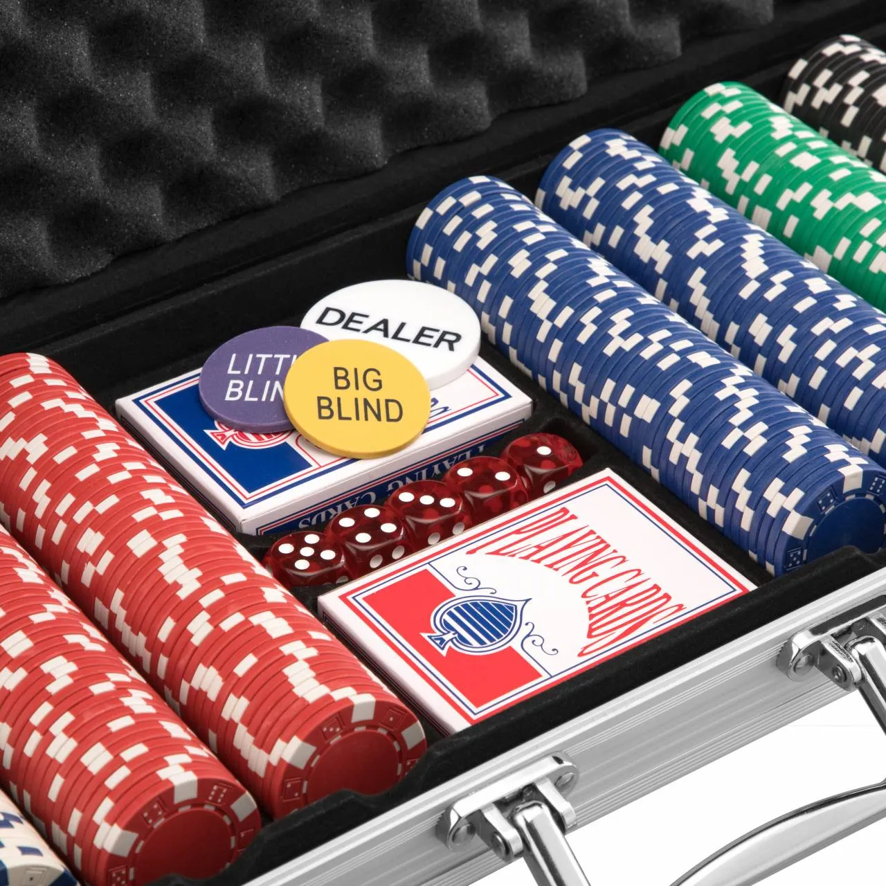 MUWO "ALL IN" ESTUCHE DE PóQUERCONJUNTO CON 500 FICHAS