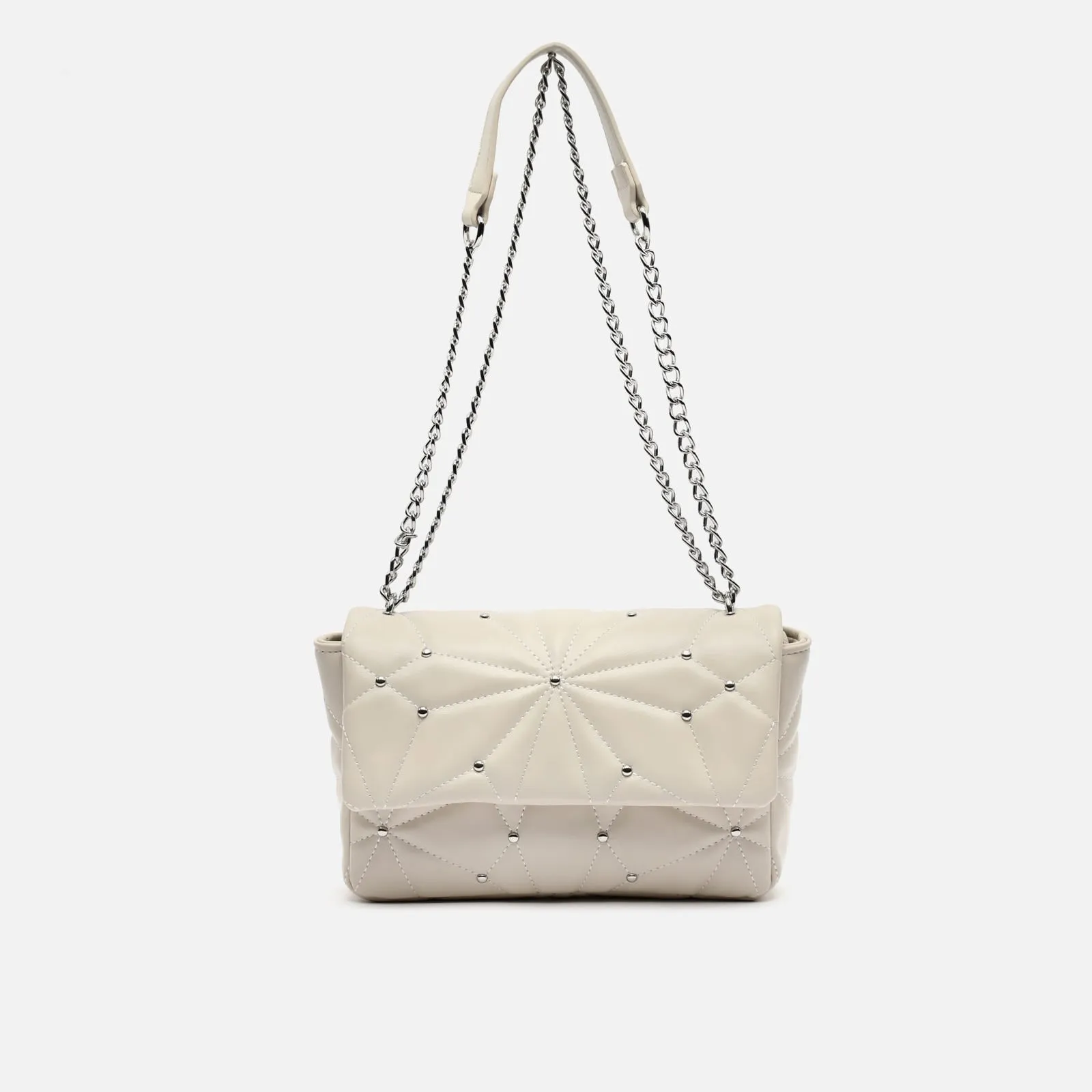 Naida bolso bandolera acolchado con detalles metálicos