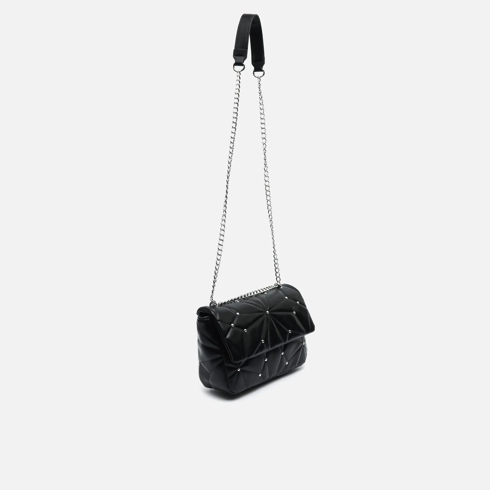 Naida bolso bandolera acolchado con detalles metálicos