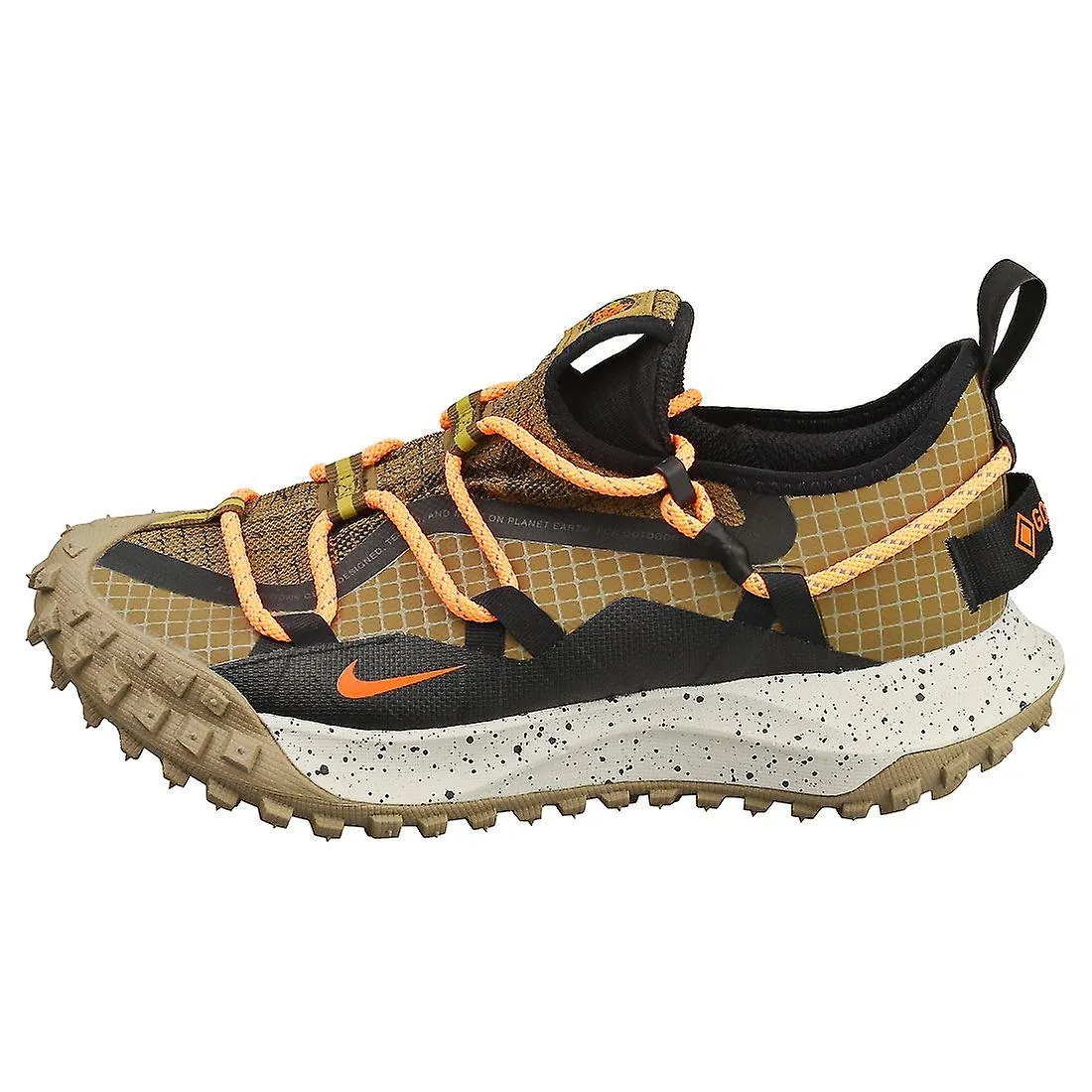 NIKE ACG MOUNTAIN FLY LOW GORETEX ZAPATILLAS DE MODA PARA HOMBRE EN COLOR CAQUI NEGRO