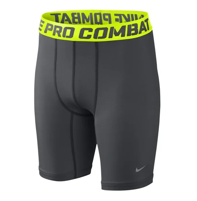 Nike Short Pro Core Compression Junior (060/gris/amarillo)