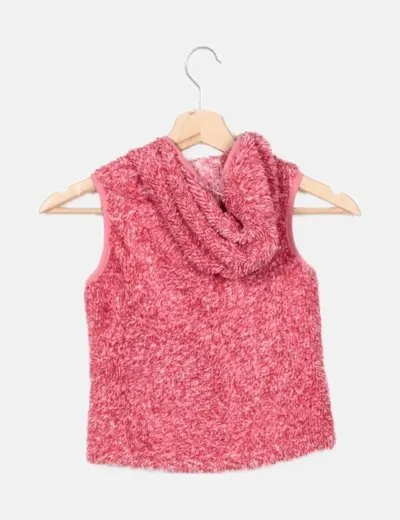 NoName Chaleco rosa pelo sintético