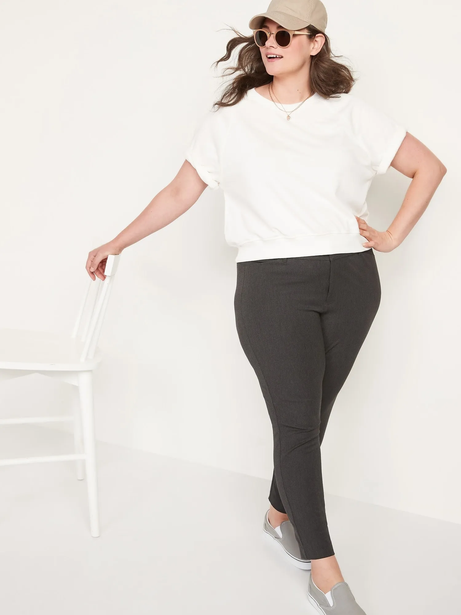 OLD NAVY PANTALÓN PIXIE TIRO ALTO MUJER