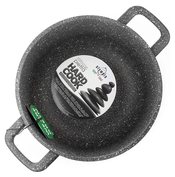 Olla de aluminio con dos asas línea Hard Cook 20cm