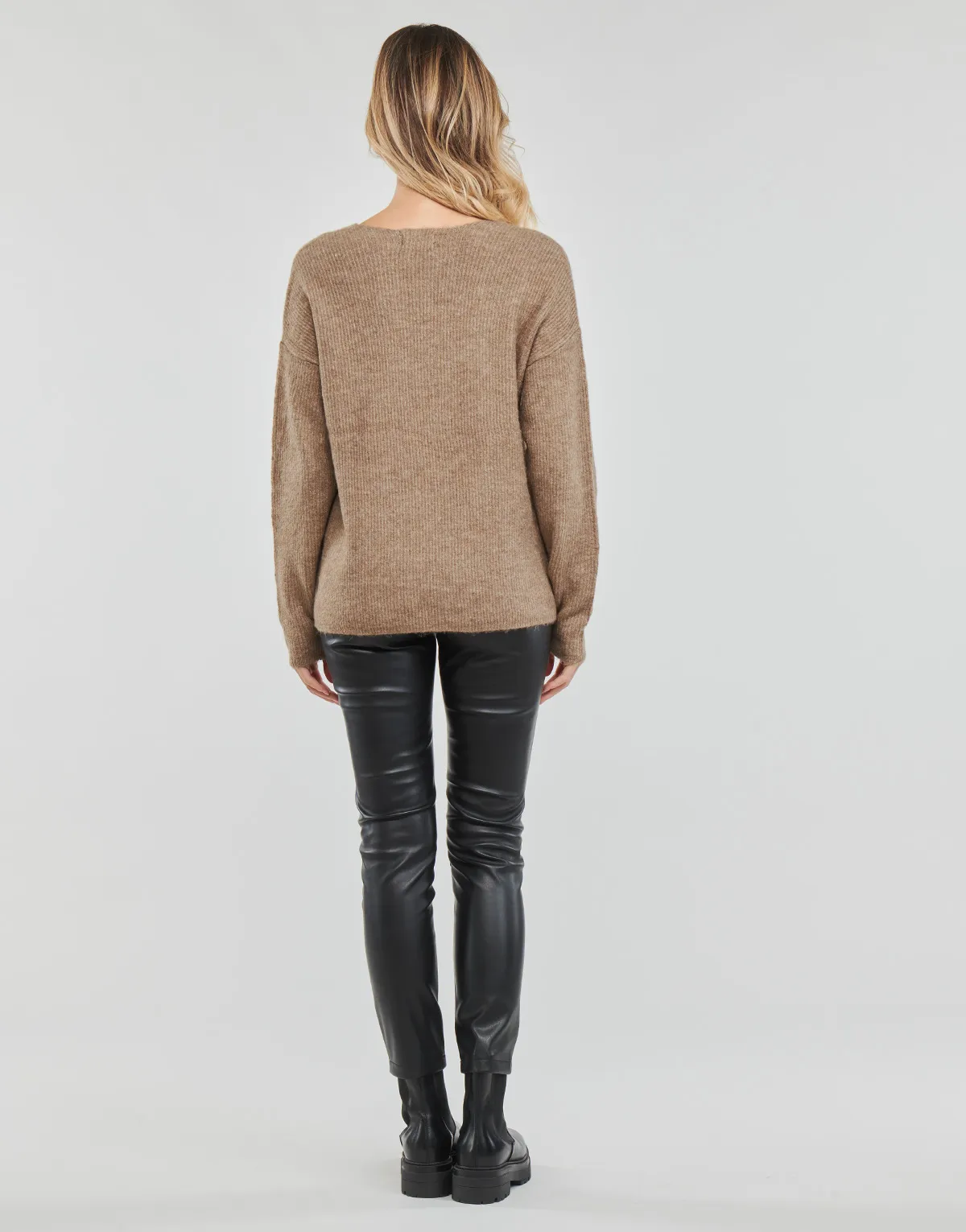 ONLCAMILLA VNECK L/S PULLOVER KNT NOOS