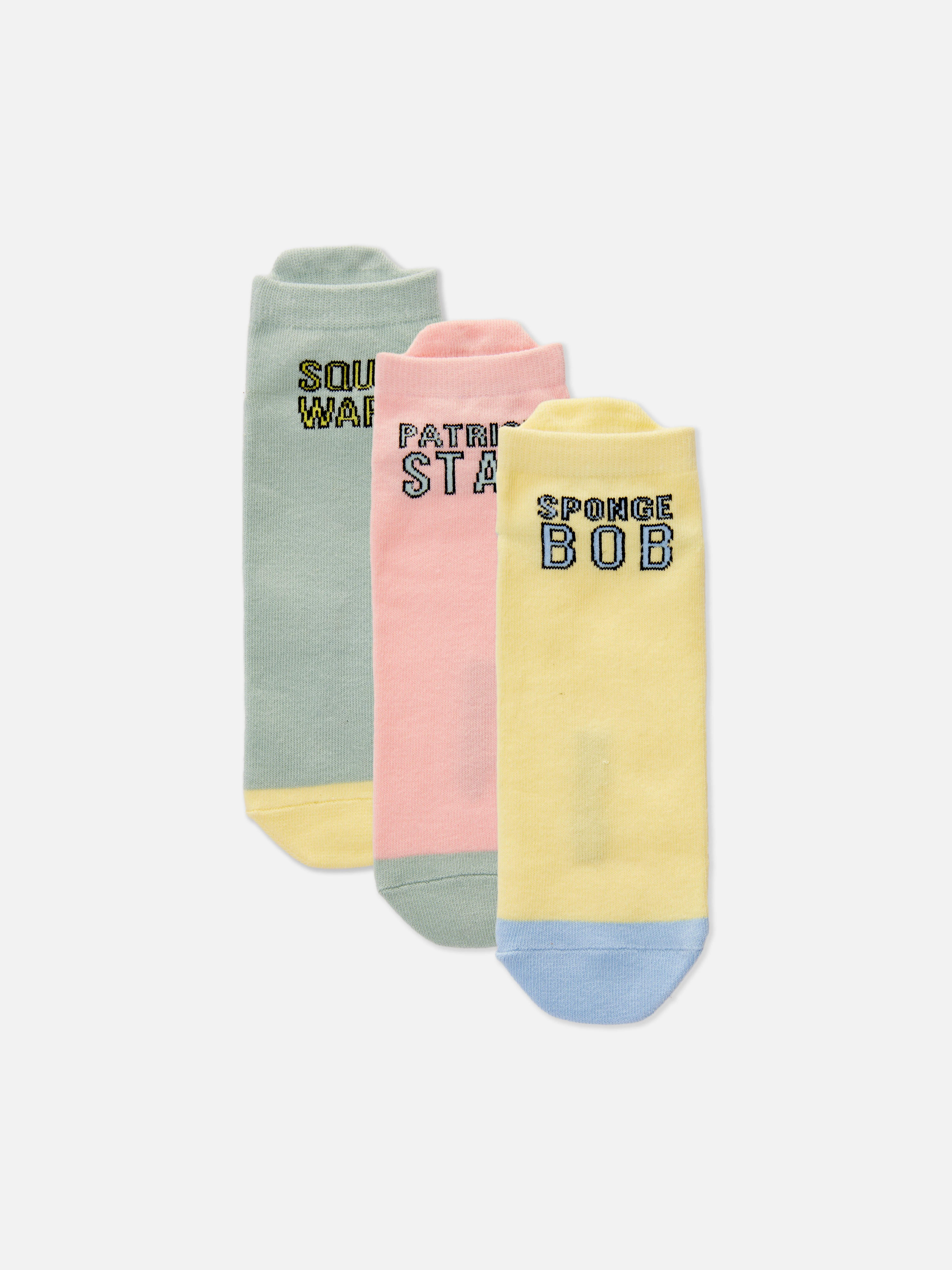 Pack de 3 pares de calcetines de Bob Esponja