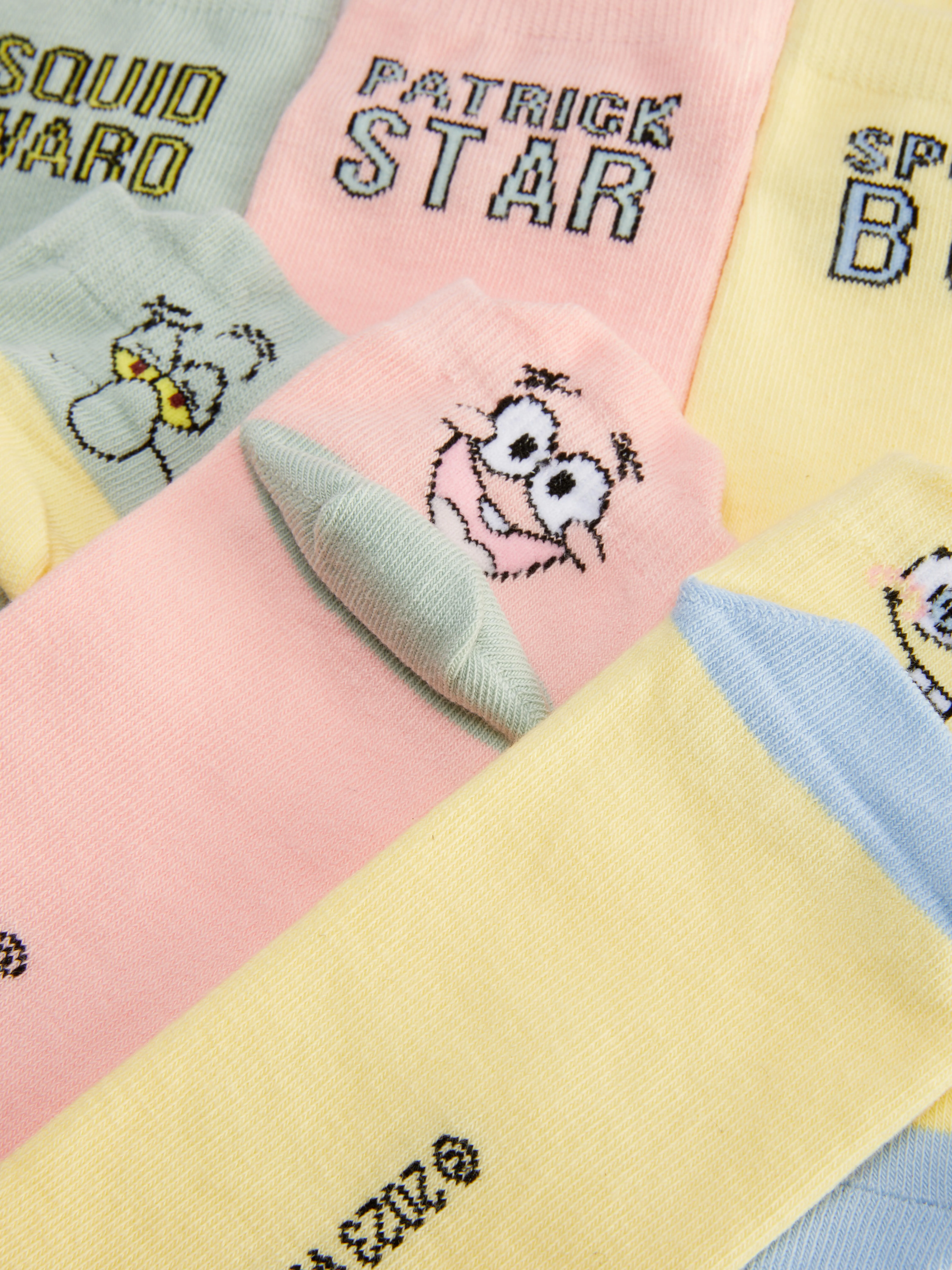 Pack de 3 pares de calcetines de Bob Esponja