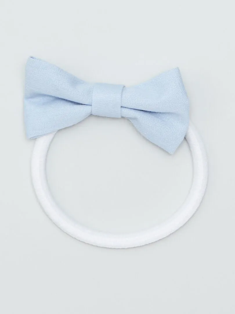 PACK DE GOMAS PARA EL PELO CON LAZOS  AZUL