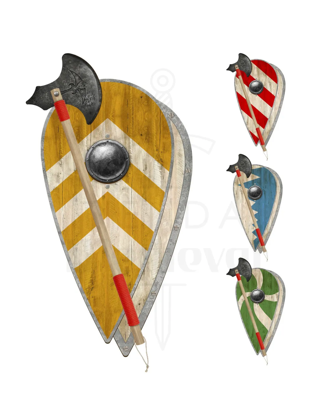Pack niño Ragnarsson: Hacha, escudo, capa y casco