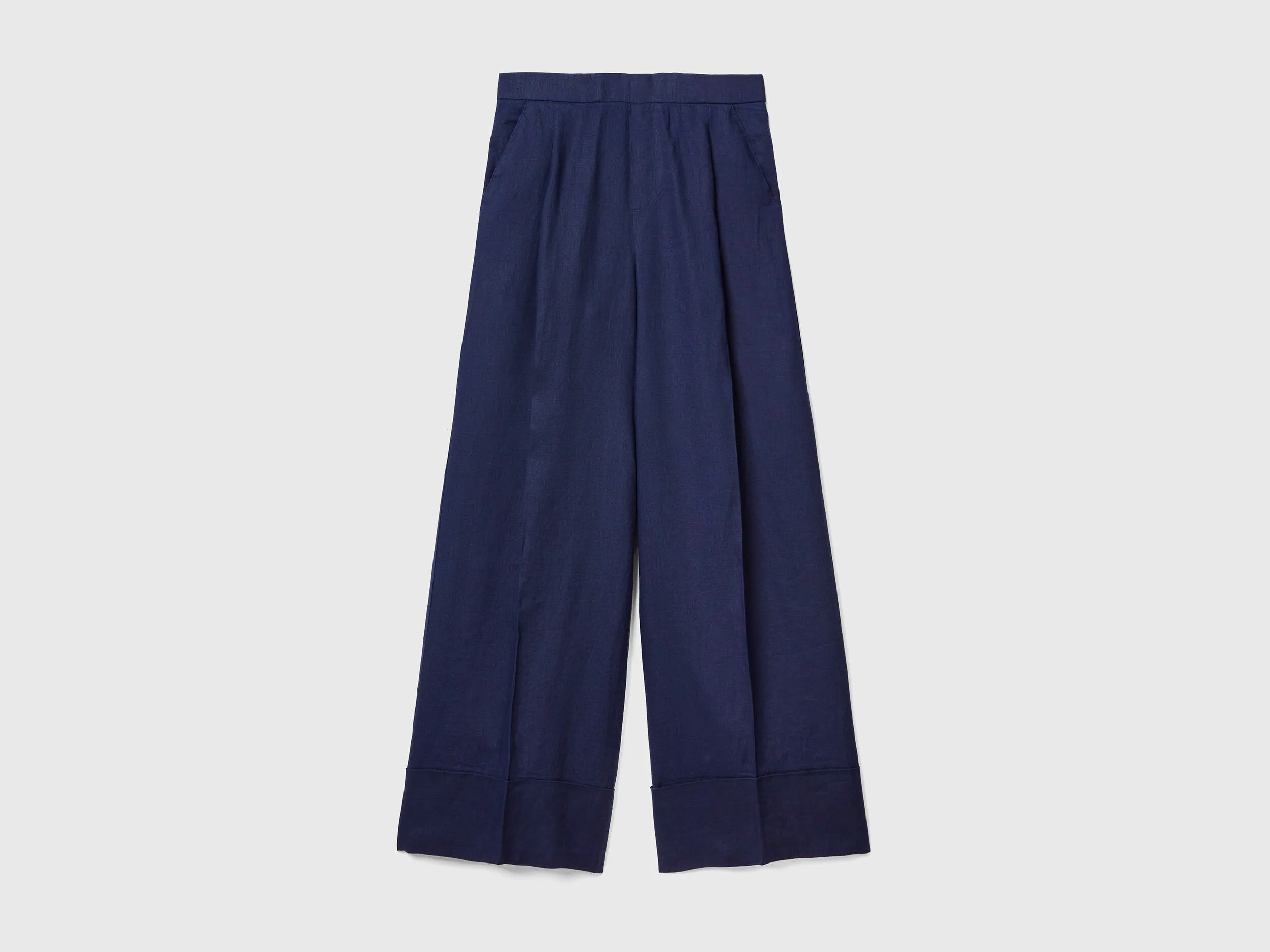 Pantalón palazzo de 100 % lino