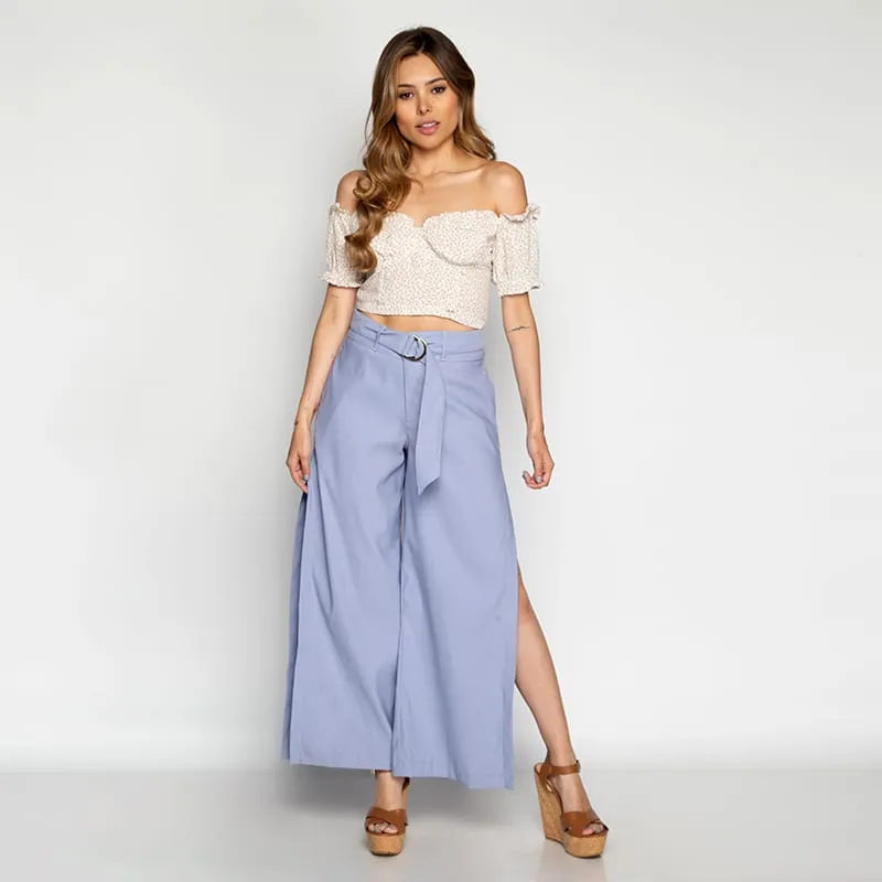 Pantalon Gold Wide Leg Twill