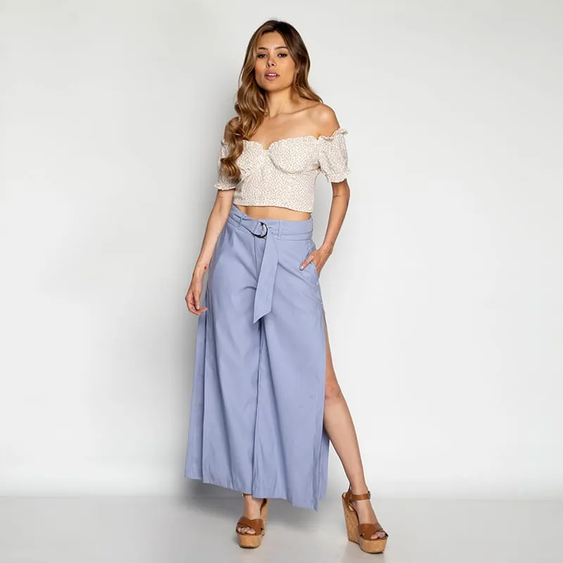 Pantalon Gold Wide Leg Twill