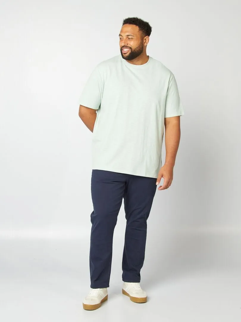 PANTALóN CON 5 BOLSILLOS FITTED L34  AZUL
