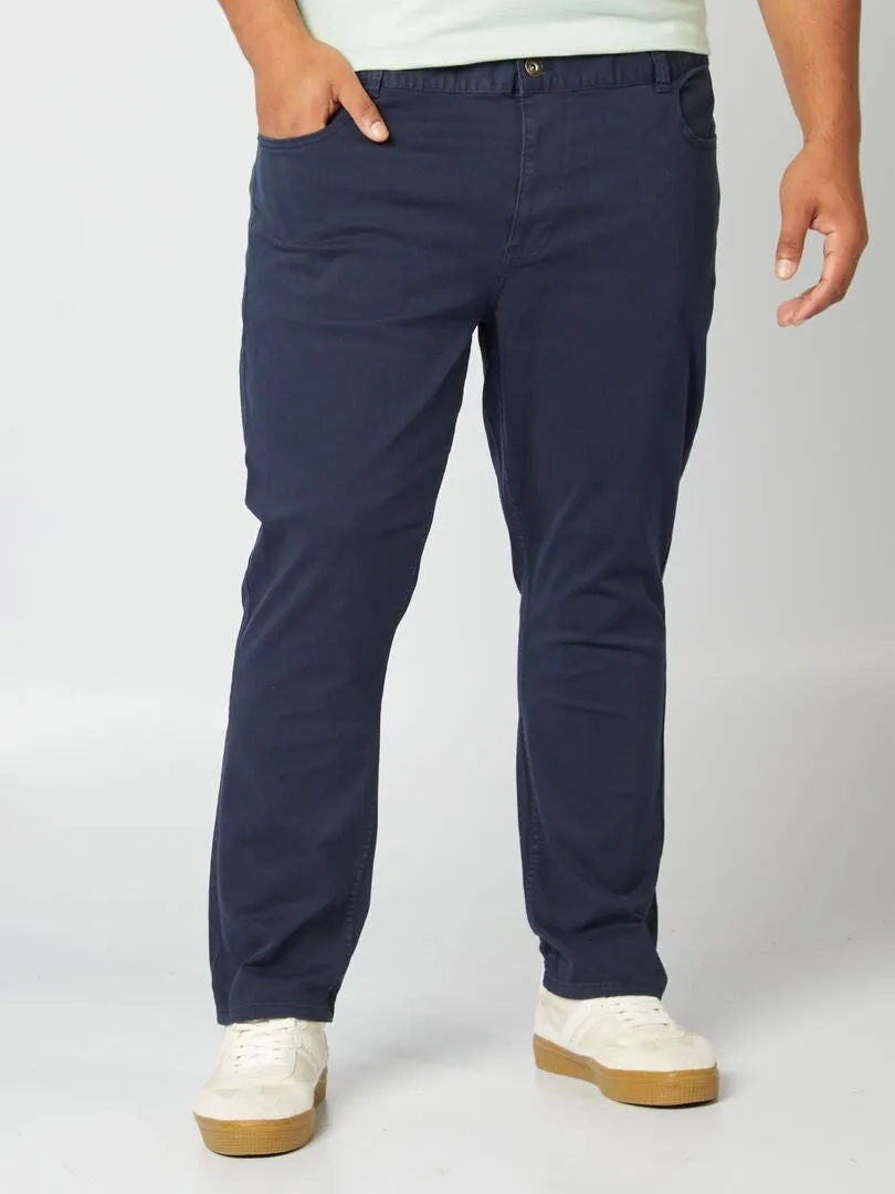 PANTALóN CON 5 BOLSILLOS FITTED L34  AZUL