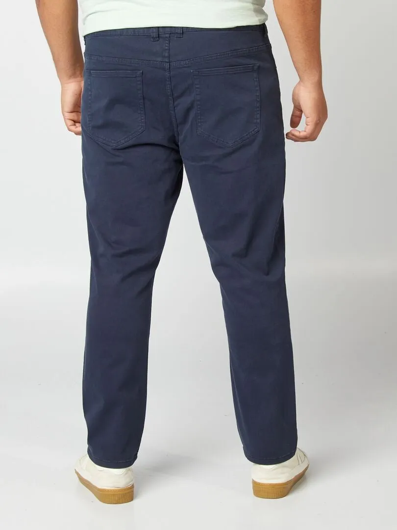 PANTALóN CON 5 BOLSILLOS FITTED L34  AZUL