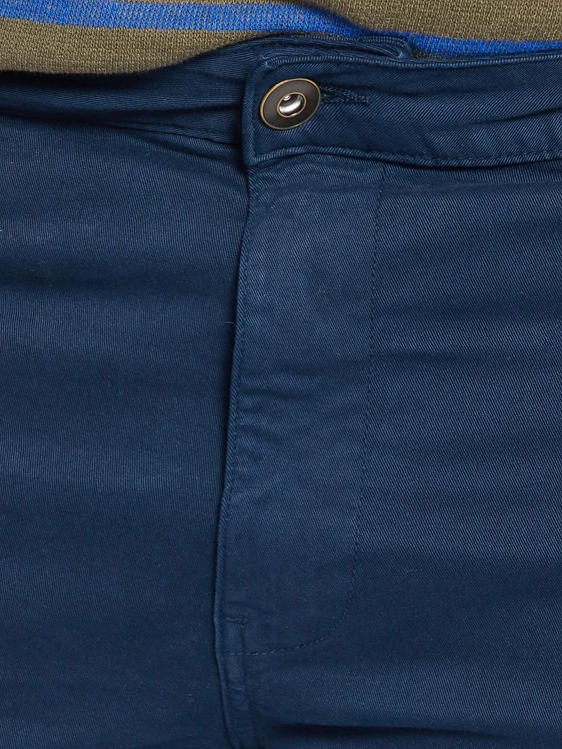PANTALóN CON 5 BOLSILLOS FITTED L34  AZUL