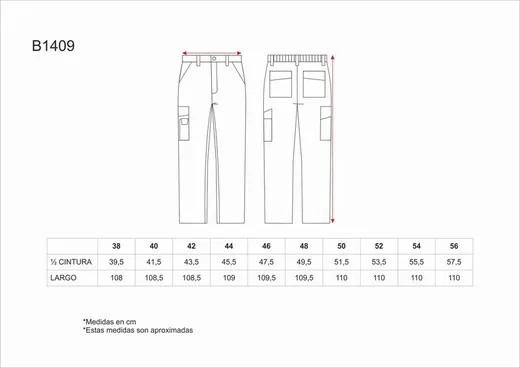 Pantalón con elástico con multibolsillos Verde Oscuro
