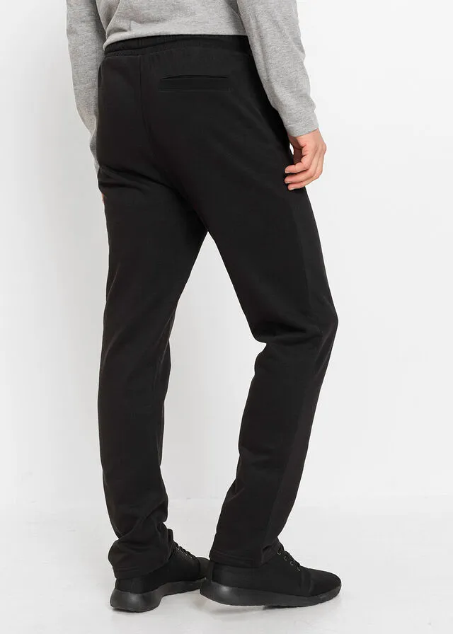Pantalón de chándal con estampado y aplicación Negro estampado