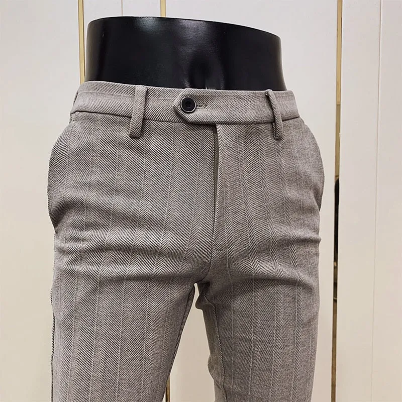 Pantalón De Vestir De Terciopelo Para Hombre