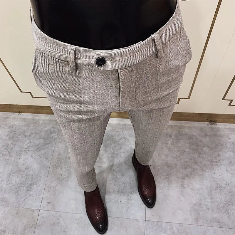 Pantalón De Vestir De Terciopelo Para Hombre