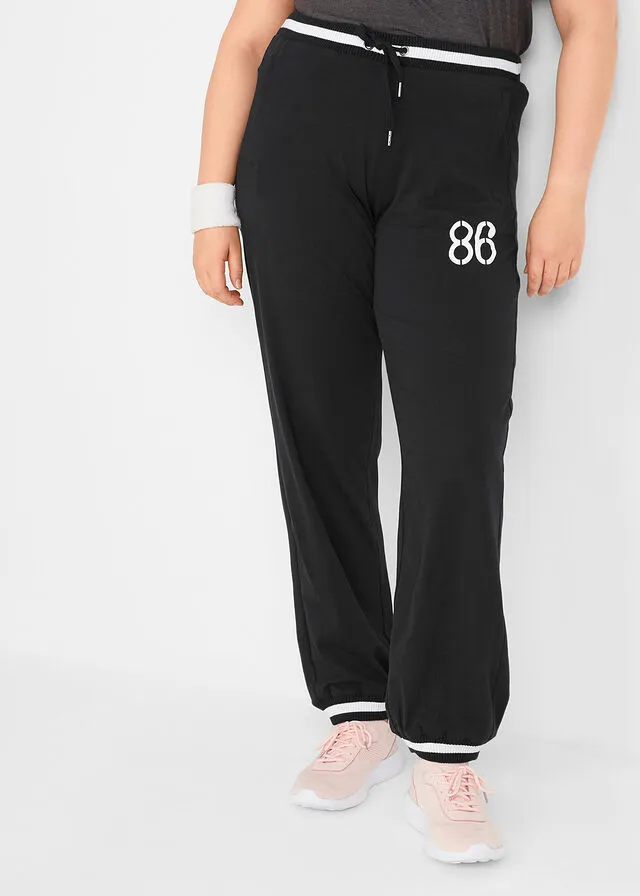 Pantalón deportivo con bolsillos con cierre Negro