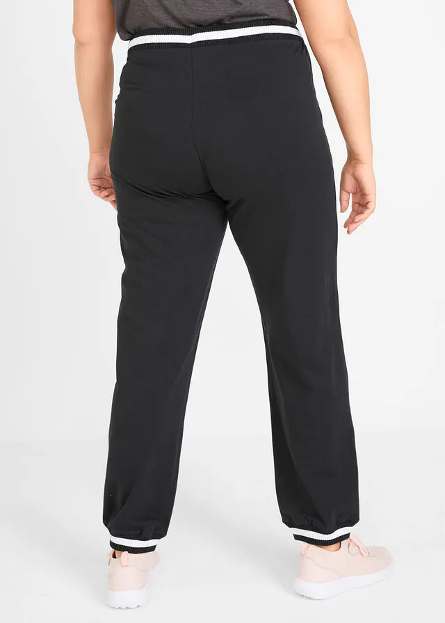 Pantalón deportivo con bolsillos con cierre Negro