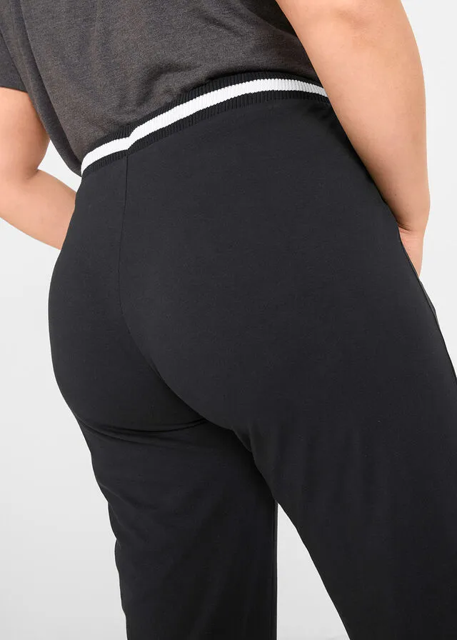 Pantalón deportivo con bolsillos con cierre Negro
