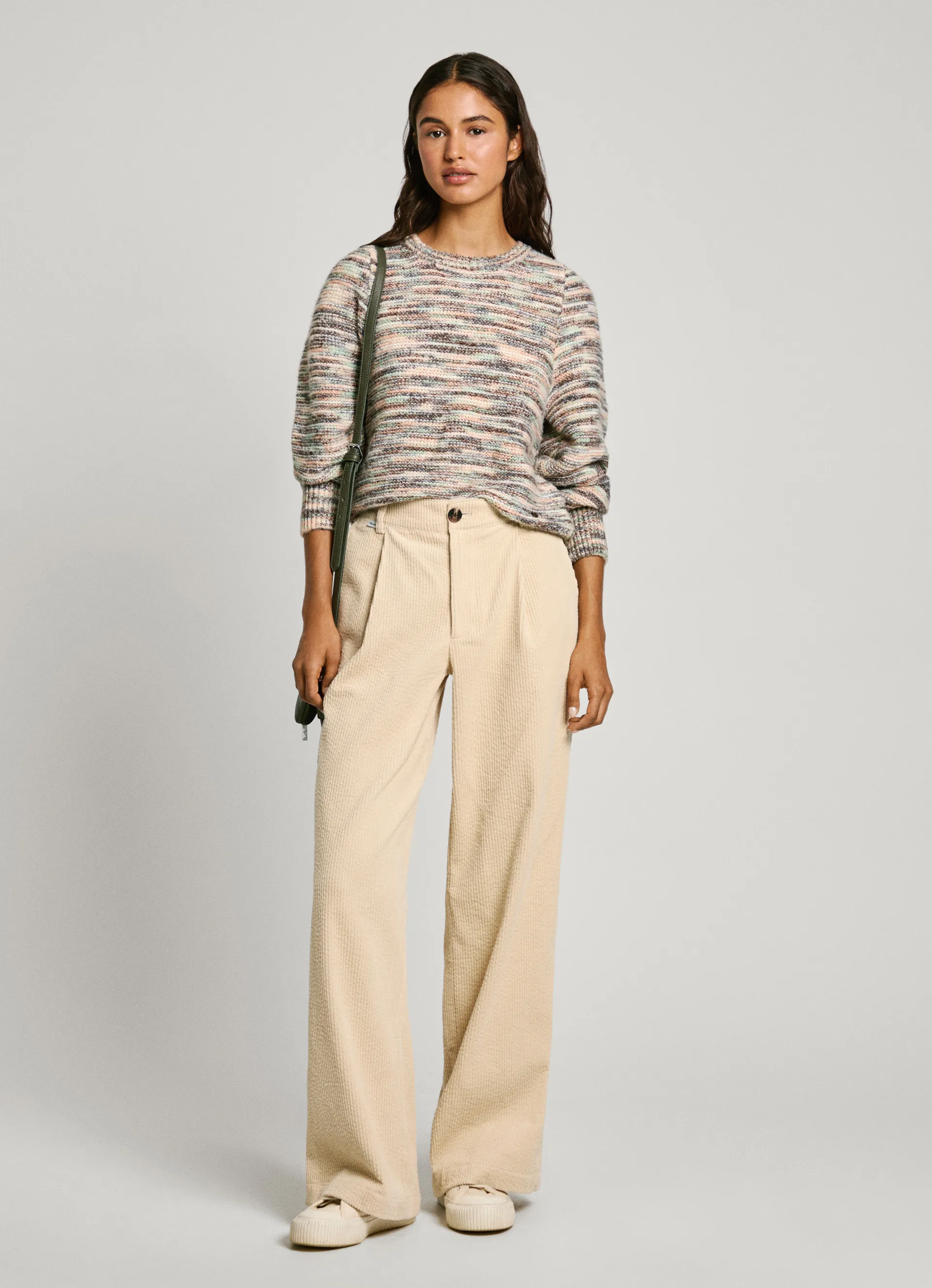 pantalón recto de pana