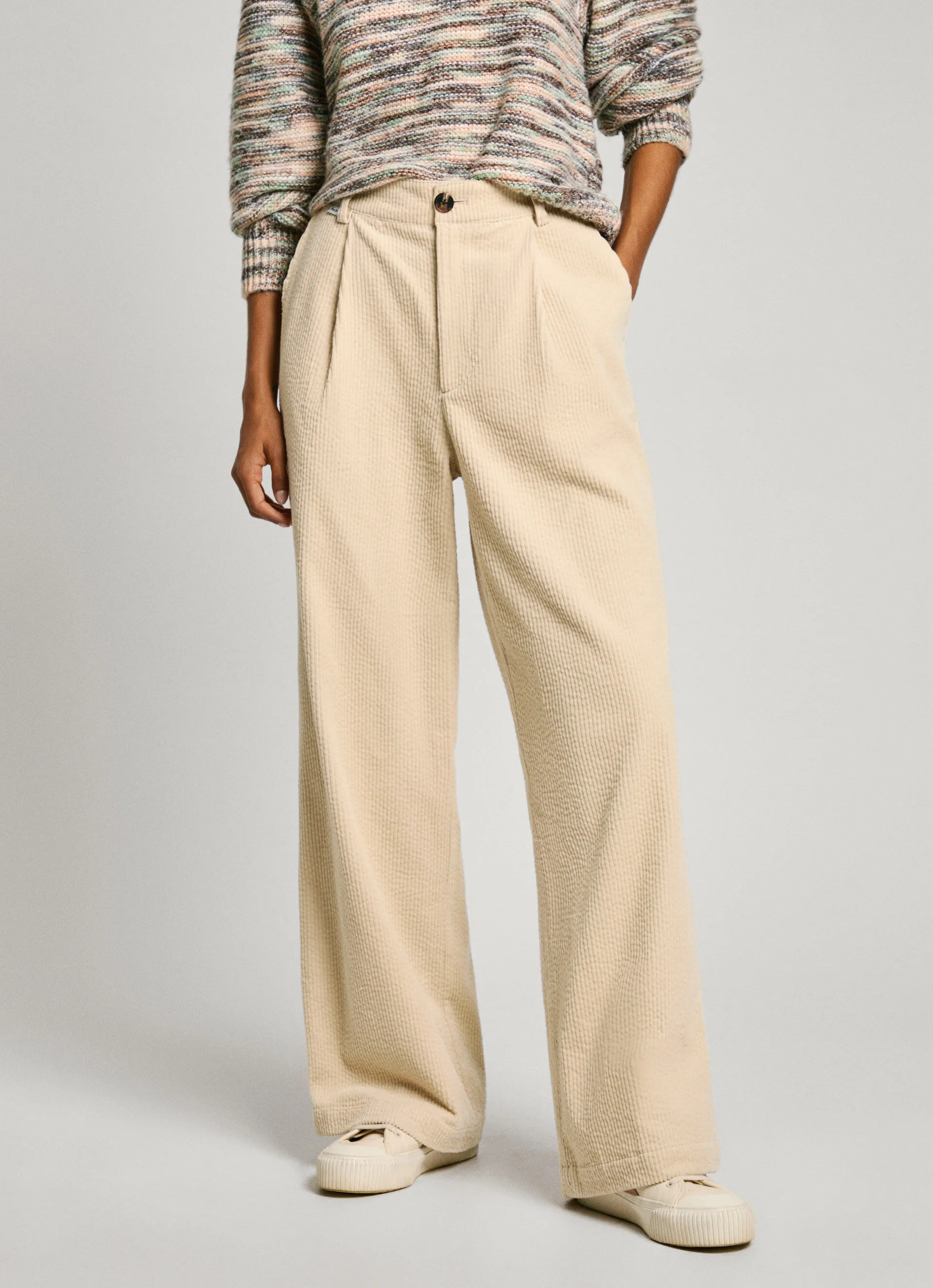 pantalón recto de pana