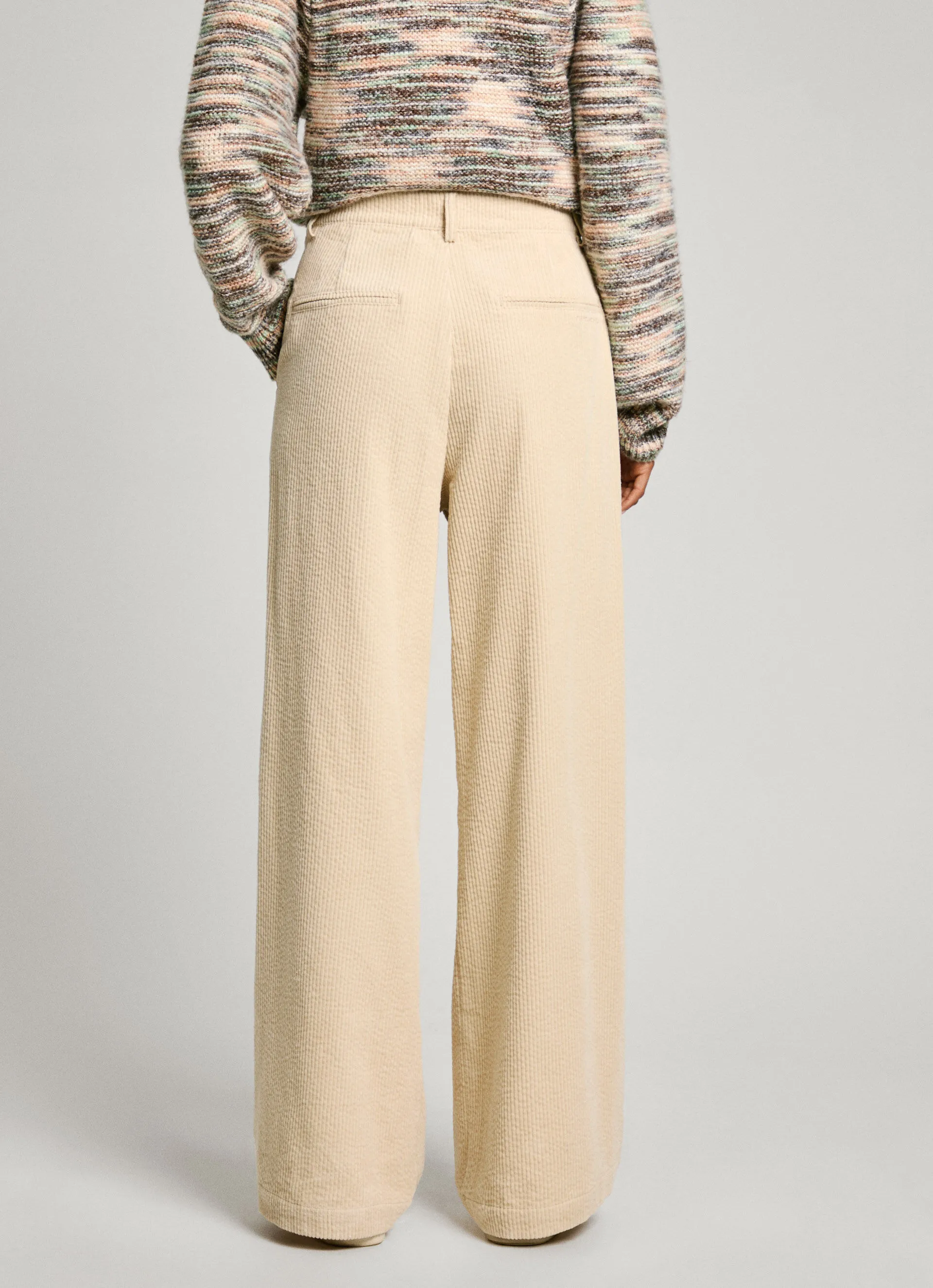 pantalón recto de pana