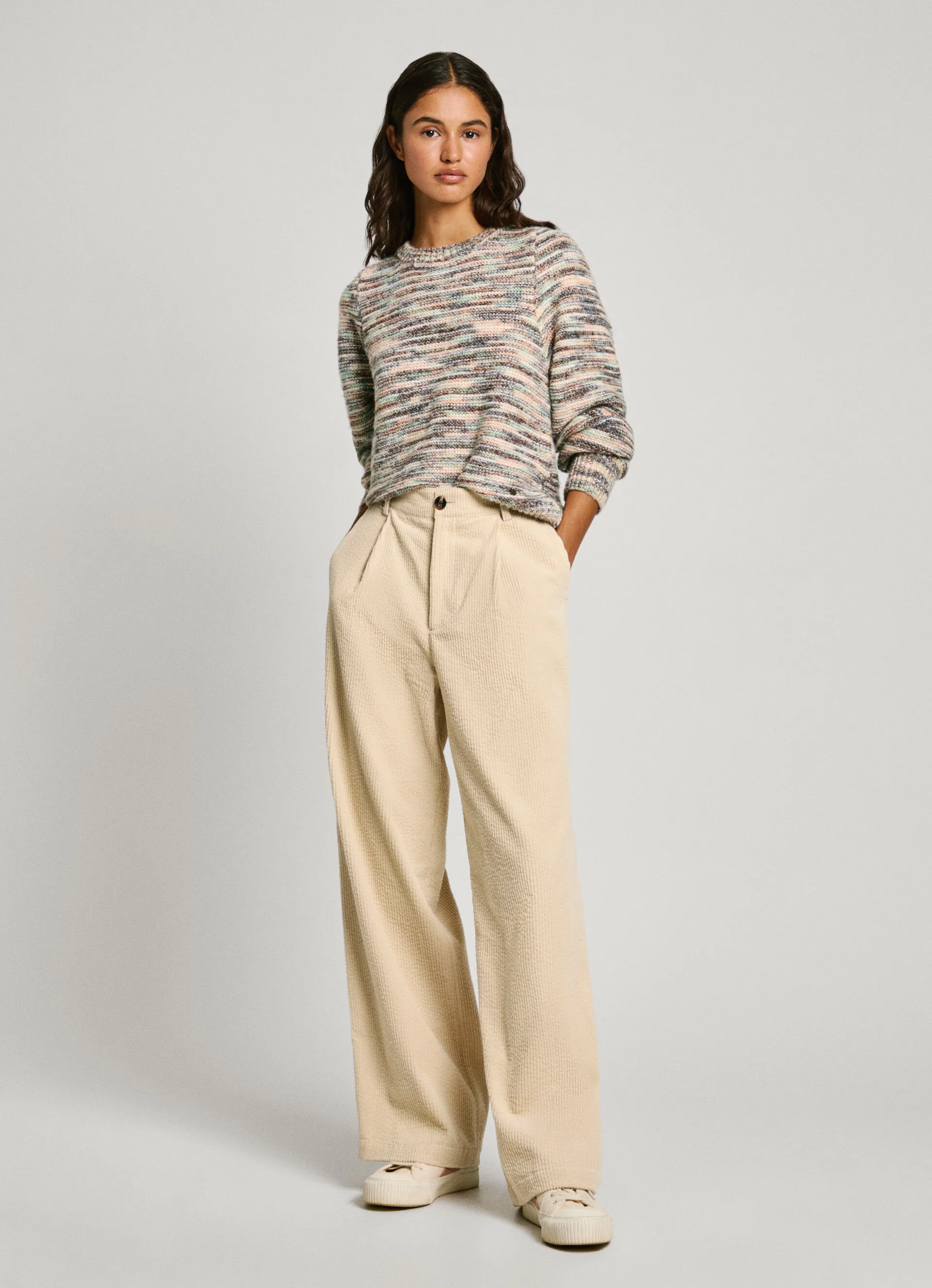 pantalón recto de pana