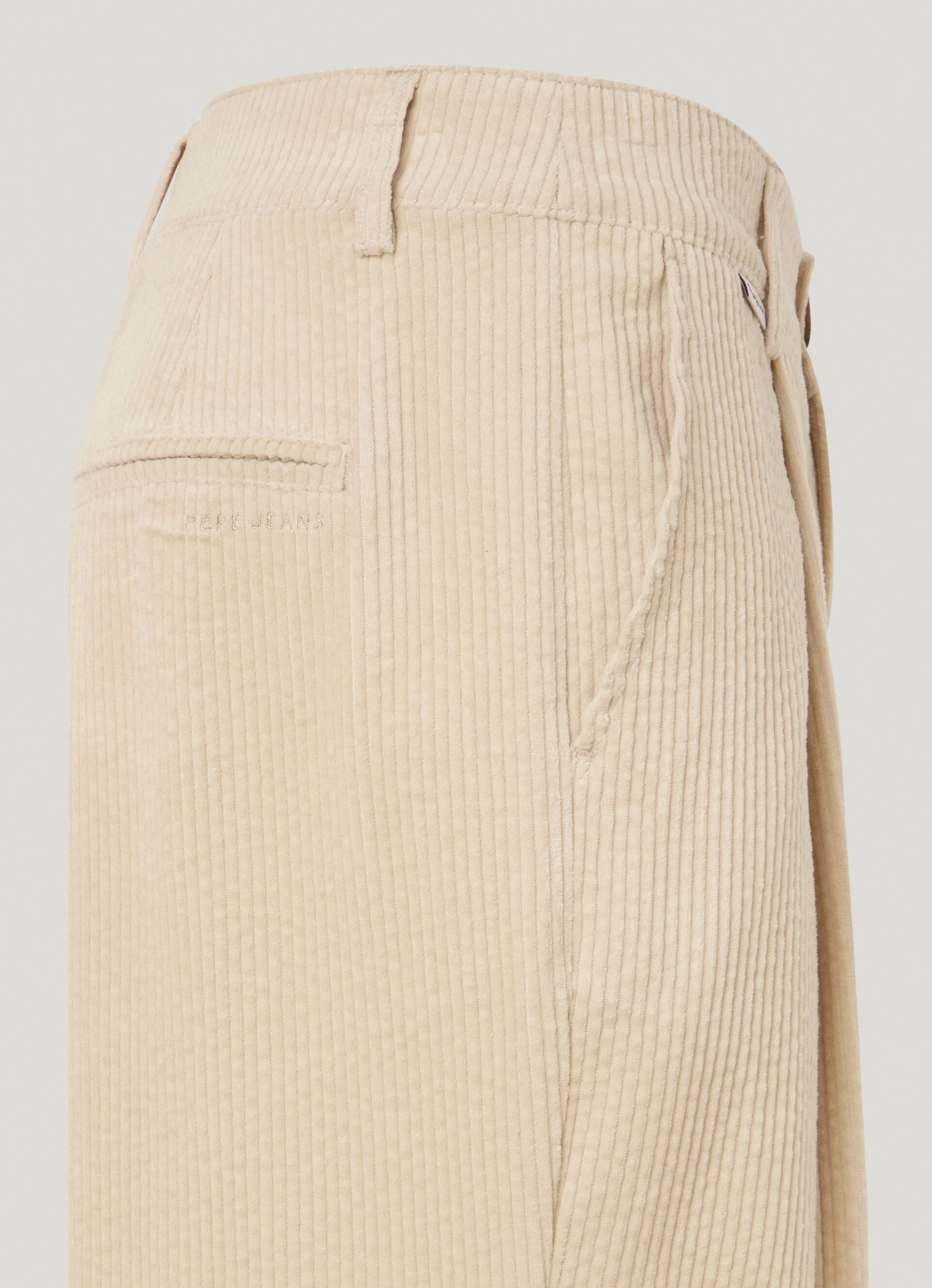 pantalón recto de pana