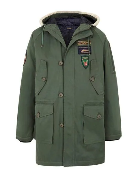 parka altonadock verde para hombre
