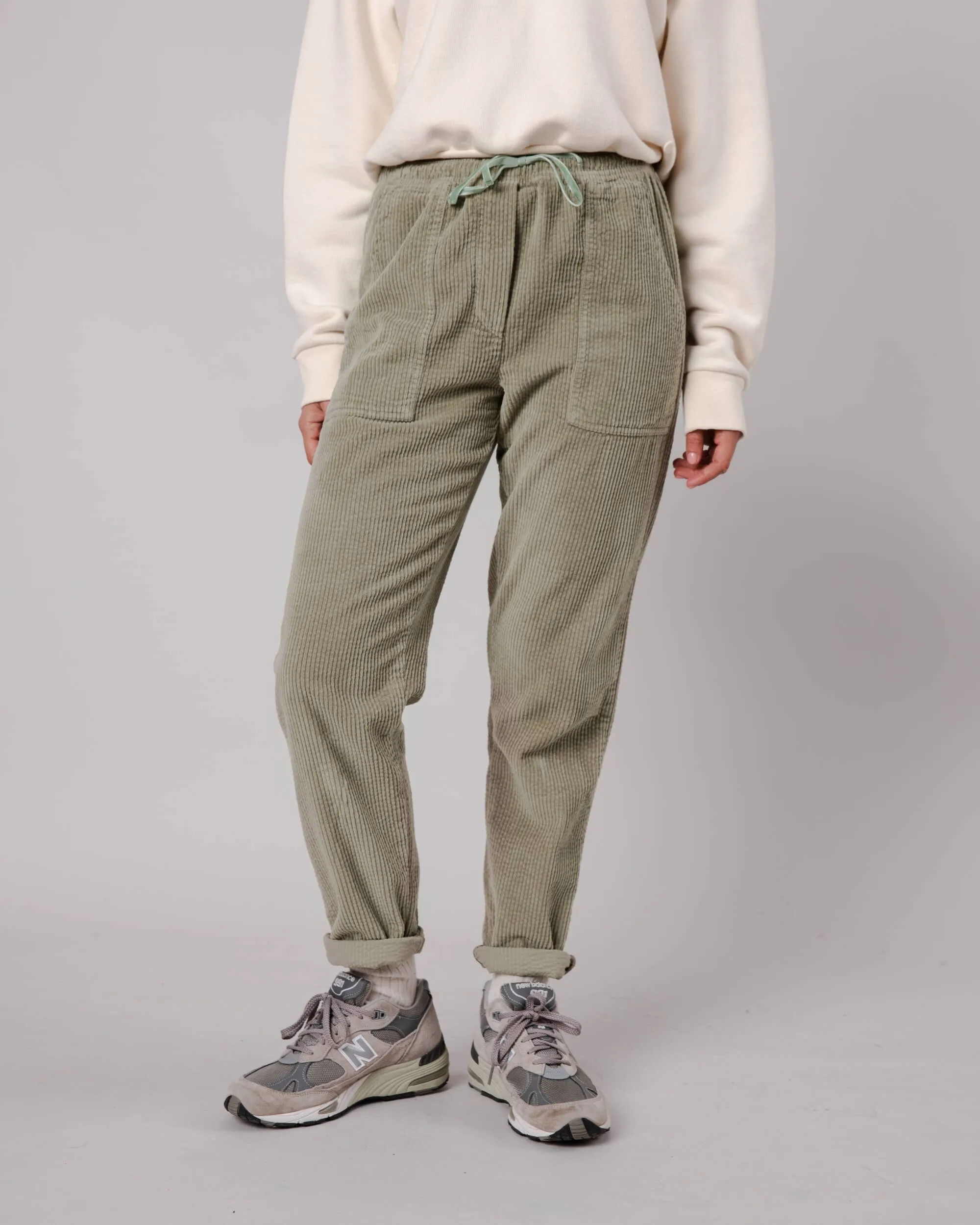 Patch Pocket Corduroy Pant Pale Green
