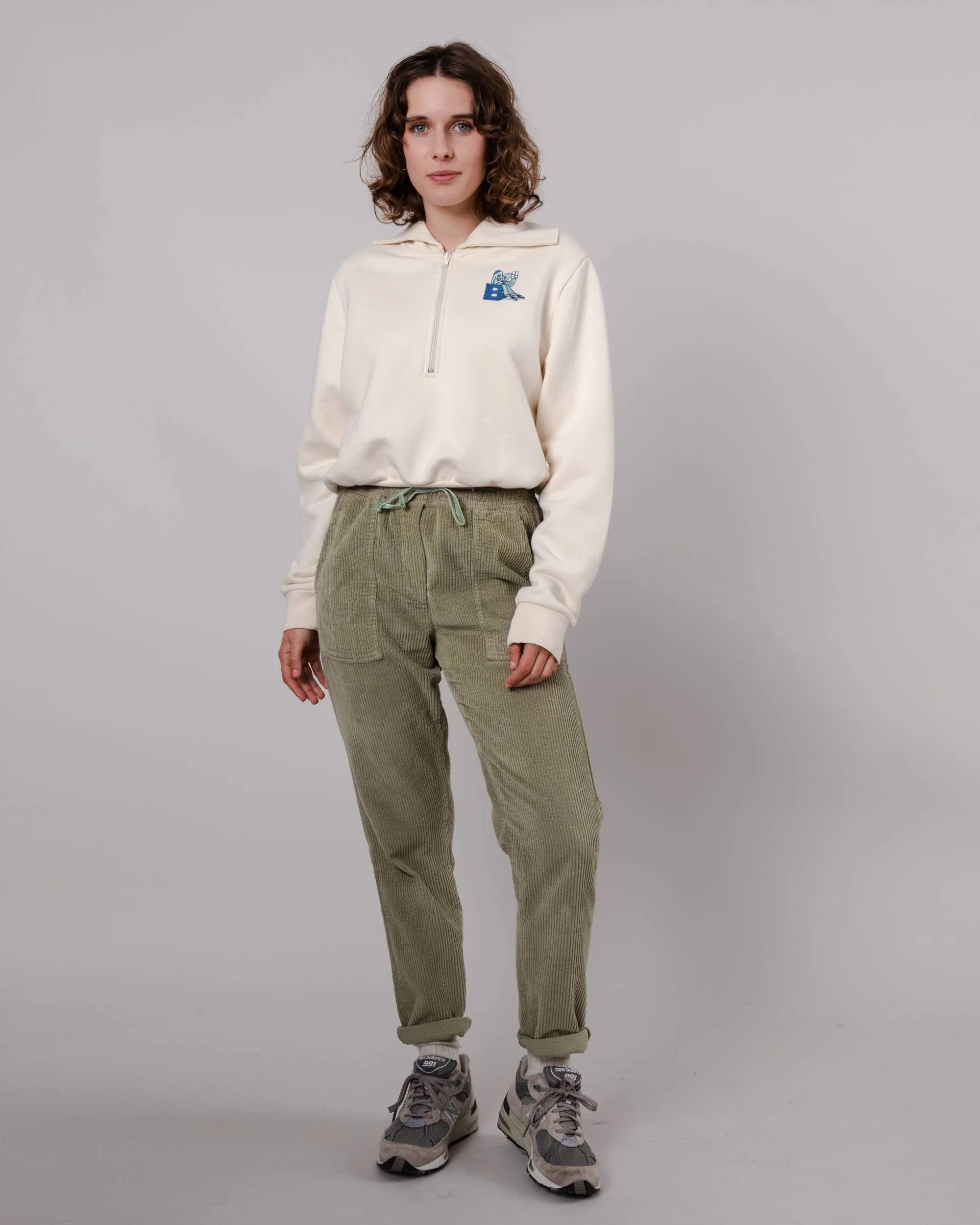 Patch Pocket Corduroy Pant Pale Green